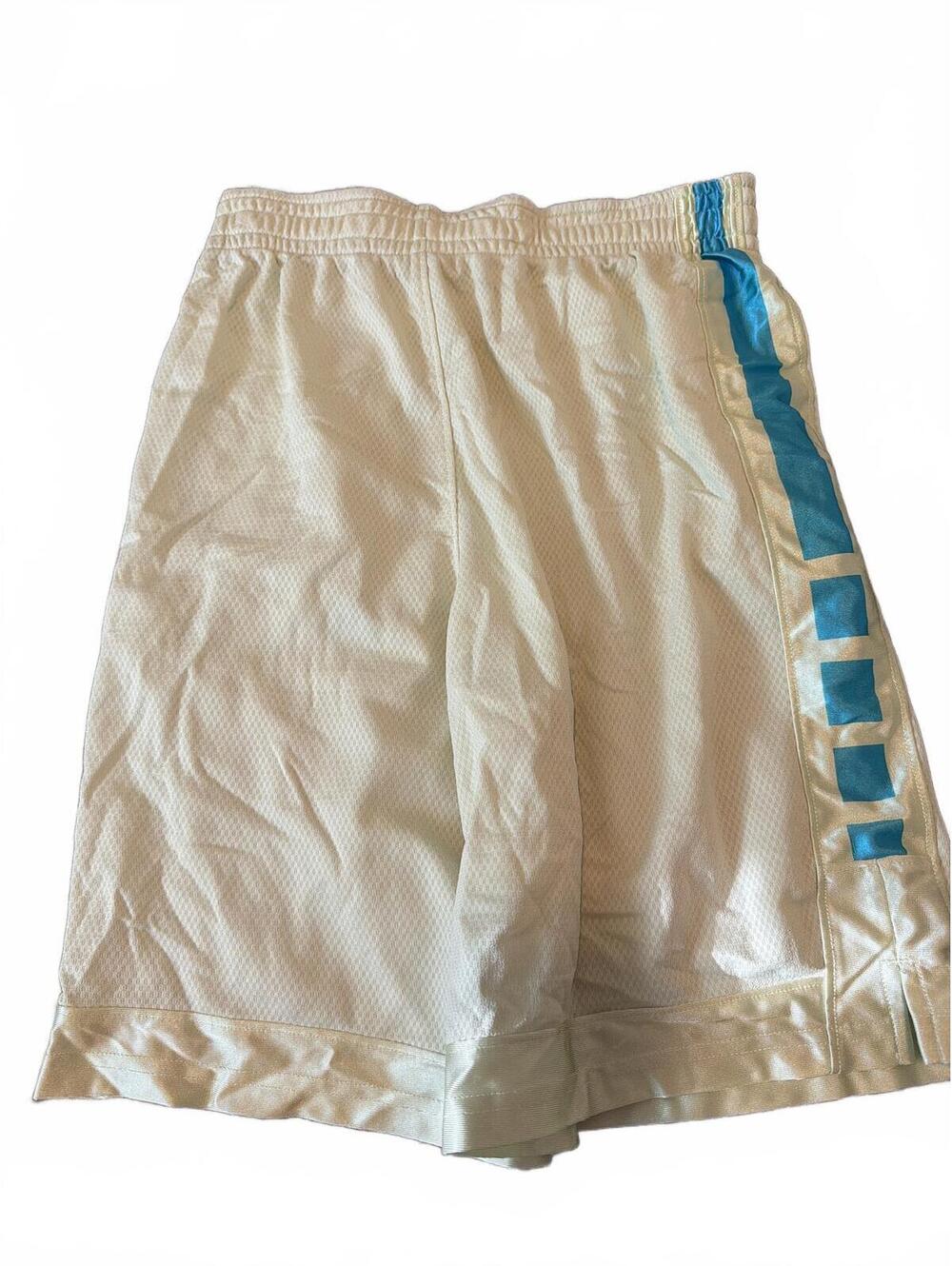 Nike Boys Dri-FIT Athletic Shorts XL Light Yellow Blue - Picture 3 of 3